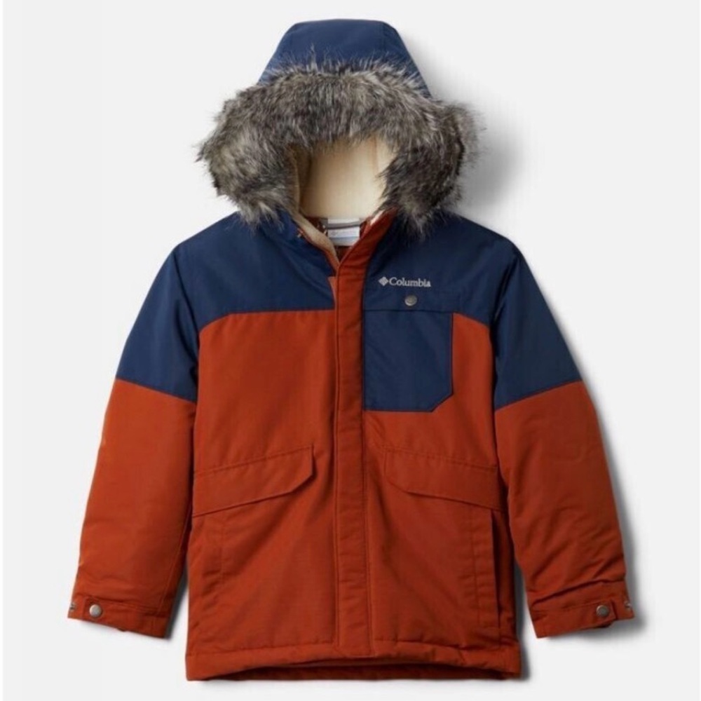 2/$20 Offer | Columbia Rust and Navy Winter Jacket